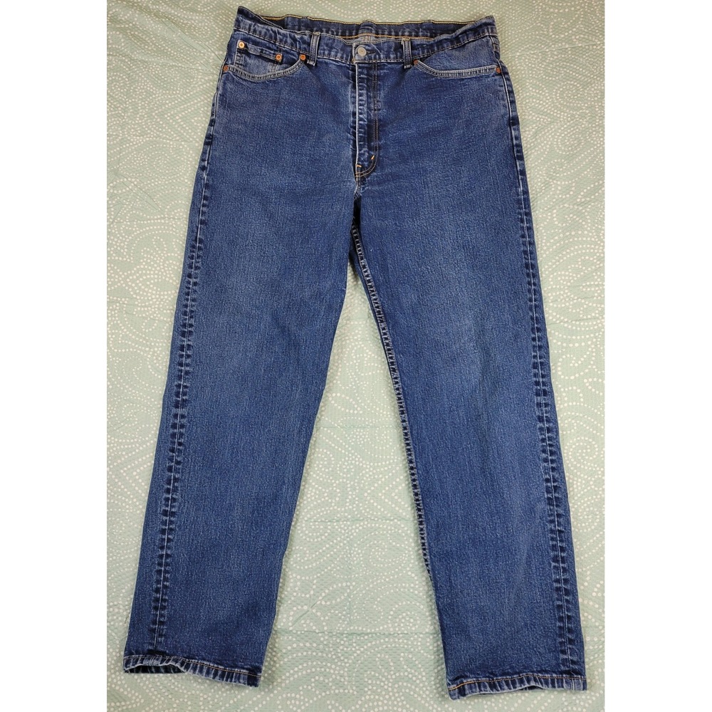 Levi Strauss 550 Mens‎ Jeans W38 L31 Relaxed Fit Medium Wash Denim Stretch